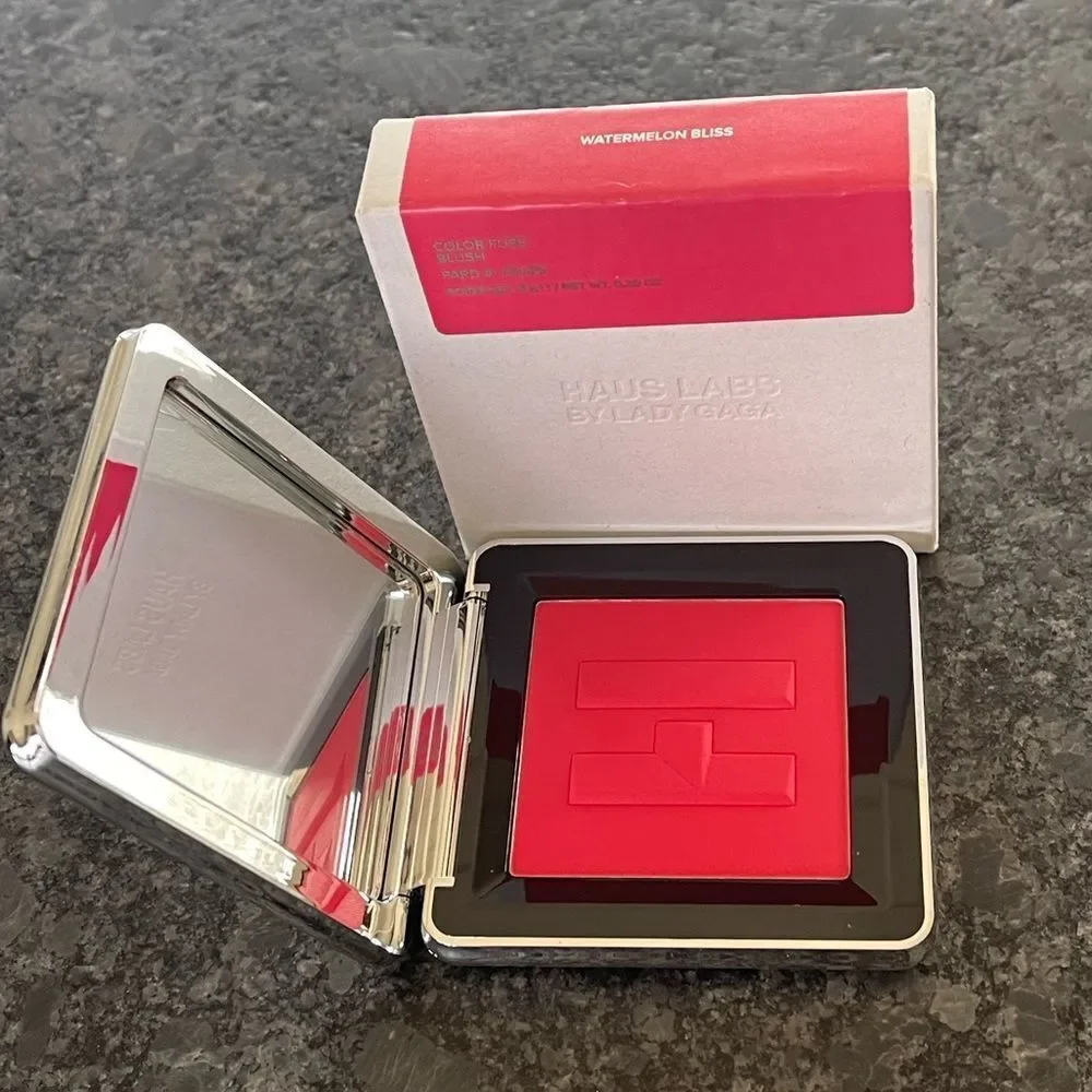 Haus Labs by Lady Gaga Color Fuse Blush Watermelon Bliss fully mirrored
